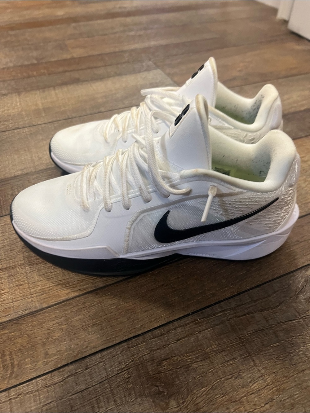 Nike White and Black Women's Training Sneakers